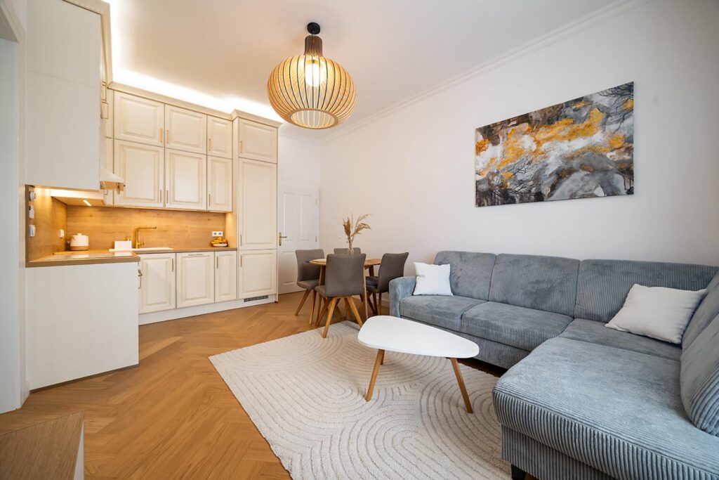 Designový byt 3+kk, ul. Plavecká, kousek od Náplavky